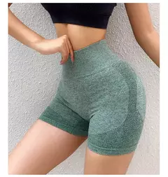 Shorts de ioga para mulheres, treino elástico, cintura alta, controle de barriga, calças Ruched Booty, calças justas de compressão sem costura - Wolf Magazine