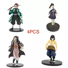 Anime demônio slayer figura kamado tanjirou nezuko figuras de ação pvc modelo brinquedos zenitsu estatueta inosuke kimetsu não yaiba figura na internet