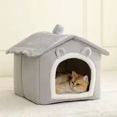 Casa dobrável para animais de estimação, removível, lavável, para gatos, filhote de cachorro, sofá, cama para animais de estimação, para cães extra pequenos e gatos pequenos e médios na internet