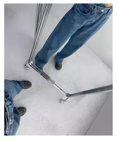Jeans vintage drapejado de cintura alta feminino, calças de perna reta, jeans drapejado solto na internet