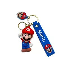 Super mario bros disney chaveiro, feito de pvc, silicone, desenhos animados, figura de ação, brinquedo, pingente, carro, bolsa, jóias, presentes na internet