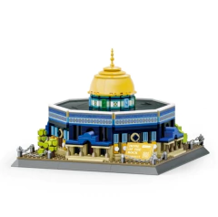 Jerusalém Mundialmente Famoso Golden Rock Blocos de Construção Grande Mesquita Muçulmano Wall Decor Fotos Al-Aqsa Mesquita Tijolos - comprar online