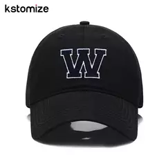 Boné bordado de algodão macio, letra inicial A-Z Snapback Caps para homens e mulheres, elegante equipe esporte viseiras, preto, alta qualidade - Wolf Magazine