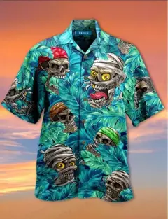 Camisa havaiana com estampa 3D masculina papagaio, blusa de praia casual manga curta, camisa lapela vocacional, moda menino - Wolf Magazine