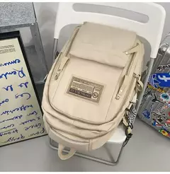 Mochila de pano Oxford de grande capacidade para meninos e meninas, mochila leve, bolsa de estudante retrô, europeia e americana, escola secundária - loja online