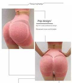 Shorts de ioga sem costura Spandex para mulheres, sexy booty push up shorts, leggings de cintura alta para mulheres, shorts de ginástica para correr, ciclismo, fitness