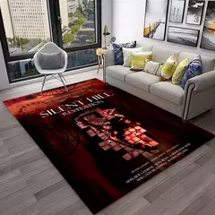 Silent Hill-Tapete antiderrapante para decoração de salas de jogos, tapete de na internet