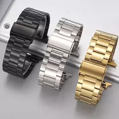 Pulseira de Aço Inoxidável para Apple Watch, Ultra Band para iWatch SE, 9, 8, 7, 6, 5, 4, 3, 2, 1, 49mm, 45mm, 44mm, 42 milímetros, 41 milímetros, 40 milímetros, 38 milímetros - Wolf Magazine