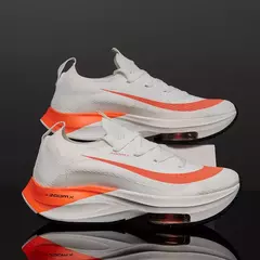Unisex Lace Up Round Toe Sneakers, amortecimento tênis para mulheres e homens, corrida de instrutor, tênis respirável para casal, moda