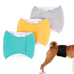 Masculino cão envoltório filhote de cachorro animal de estimação masculino cão calças fisiológicas roupa interior sanitária barriga banda fraldas pano algodão fralda envoltórios para menino cão