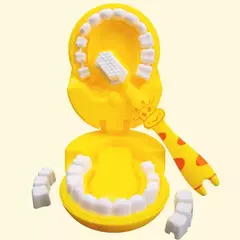 Montessori brinquedos educativos para crianças, girafa bonito, dentista Role-Playing Games, escova de dentes, fingir jogar, presentes para crianças na internet