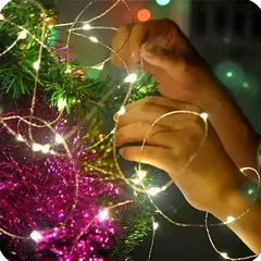 Bateria Powered LED Fairy Lights, Copper Wire String Lights para quarto, jardim, festa, casamento, decoração de Natal, 1 m, 2 m, 3 m, 5 m, 10 m, 20m