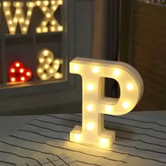 16/22cm diy luzes luminosas led carta luz noturna letras criativas alfabeto número bateria lâmpada decoração de festa romântica