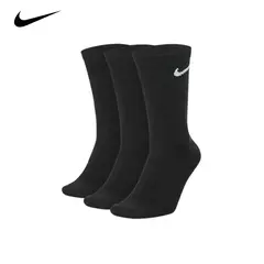 Nike-meias esportivas unissex leves, meias leves diárias, meias masculinas e femininas para treinamento atlético, S, M, L, XL, SX7676, 3 pares