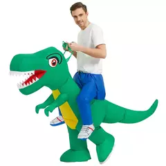Adulto trajes de dinossauro inflável halloween anime festa cosplay disfraz purim mascote listrado role play roupas para homem mulher - Wolf Magazine