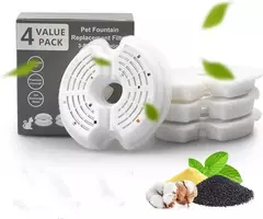 Dispensador de água para animais de estimação, filtro de carvão ativado, filtragem múltipla, filtros substituídos, 4/8 pacotes para suprimentos para animais de estimação, cães e gatos na internet