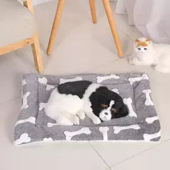 Dupla face pet esteira esteiras de pelúcia curta cama de dormir para gatos cães pequenos bonito almofada para animais de estimação cobertor quente gatinho almofada gato sofá cama - comprar online