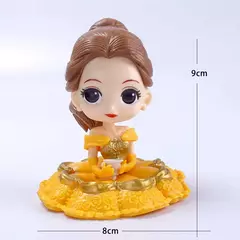 10cm q posket princesa tiana branca de neve rapunzel ariel cinderela belle sereia pvc figuras de ação modelo brinquedos presente do miúdo