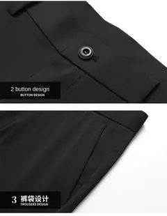 Imagem do Calça fina de seda láctea elástica de quatro lados masculina, casual para escritório, nova, verão