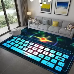 3d impressão gamer controlador padrão sala de estar tapetes antiderrapante cas - Wolf Magazine