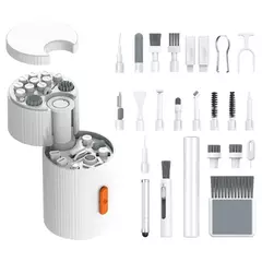 Qm33 rotativo magnético 33 em 1 kit de limpeza conjunto de ferramentas para telefone câmera teclado multifuncional dupla camada rotação corpo principal na internet