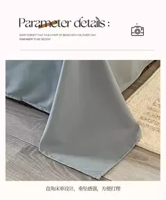 Conjunto de colcha de algodão lavada para dormitório estudantil, cama estilo japonês quadriculada outono e inverno, 4 unid - loja online