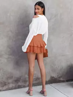 Mini-saia linha A feminina, cintura baixa, fina, monocromática, que combina tudo, casual, doce, sexy, streetwear de moda feminina, verão, Y2K na internet