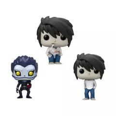 Funko pop death note brinquedos de ação figuras suspense anime personagem popular l·lawliet ryuk modelo bonito boneca ornamento crianças presentes - comprar online