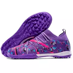 Picos longos dos homens chuteiras de futebol, Indoor Calçados Esportivos, Botas de Futebol Profissional, Sapatos Macios Respiráveis Unisex, Drop Shipping na internet