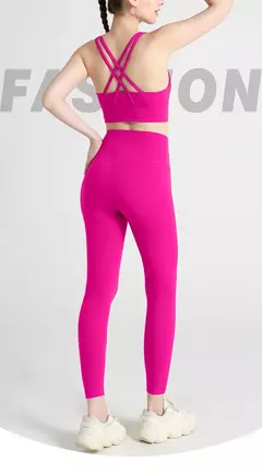 Roupa de ioga feminina de 2 peças, conjunto de treino rápido, roupa de fitness respirável, sutiã e leggings esportivos, roupas fitness, novo, 2024 - comprar online