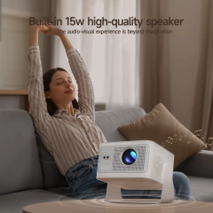 Magcubic android 14 900ansi projetor foco automático nativo 1080p suporte 8k com wifi6 bt5.4 2 + 16g filme portátil ao ar livre hy350max - comprar online