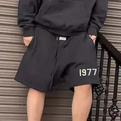 Shorts esportivos masculinos casuais de algodão, streetwear hip-hop, corredor solto, moletom masculino de ginástica, bottoms de corrida, verão - Wolf Magazine