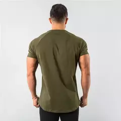 Camiseta masculina de algodão de manga curta, tops lisos, musculação T, corredores musculares, roupas de ginástica masculina, camisa slim fit, camisa fitness na internet