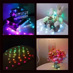 Imagem do Smart RGB LED String Lights, Bluetooth, Fairy Lights, Festão, Árvore de Natal, Casamento, Decoração do jardim ao ar livre, Ano Novo L, 5 m, 10 m, 20m
