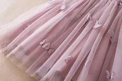 Vestido Borboleta 3D para Bebé Menina, Roupa Infantil, Festa de Aniversário, Vestidos Luxuosos Elegantes, Roupas Doce Verão, Novo, 1-5Y