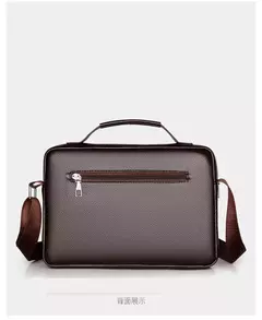 Bolsa de ombro de grande capacidade bolsa de mensageiro masculina de couro business commuter bolsa impermeável resistente ao desgaste pode ser armazenada