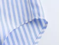 TRAF-Blusa Oxford de Algodão Single-Breasted Feminina, Camisa Manga Longa, Tops Chiques, Lapela, Roupa de Rua, Senhoras, Moda - comprar online