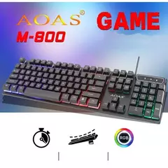 Teclado Semi Mecânico Gamer Led Rgb Usb Gaming Keyboard M-800 - Wolf Magazine