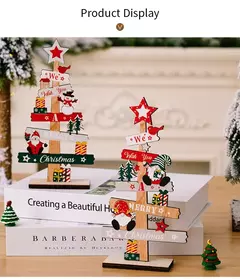 Árvore De Natal De Madeira Desktop Ornamento, Placa De Sinal De Papai Noel, Decoração De Natal Para Casa, Presente De Ano Novo, Feliz Natal, 2025 - Wolf Magazine