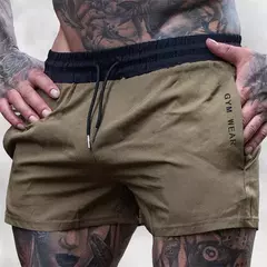 Calça de treino respirável masculina, calção de ginástica, moletom fino, esportes de maratona, moda verão 2024 - loja online
