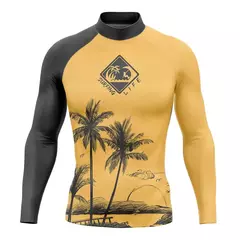 Camisas de surf rashguard roupa de banho dos homens uv proteção solar camisa manga longa surf praia roupas mergulho vestuário ropa surf hombre na internet