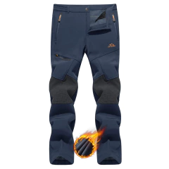 TACVASEN-Calças De Caminhada De Lã Grossa Para Homens, Calças Térmicas Quentes, Calças À Prova De Vento, Pesca Ao Ar Livre, Acampamento, Montanha Esqui, Inverno na internet