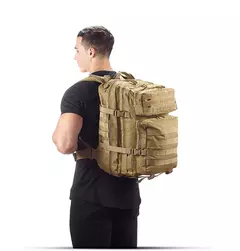 Mochila de viagem tática impermeável para homens, mochilas de grande capacidade, esportes ao ar livre, bolsas multifuncionais 50L, 35L, 25L - comprar online