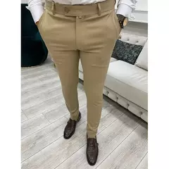 Calça Suave Trecho Apertada Masculina, Calça Casual, Negócios, Social, Escritório, Entrevista, Festa, Casamento, Terno, S-3XL na internet