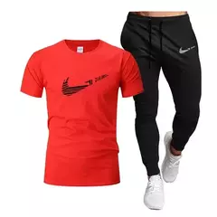 Imagem do Fato casual com zíper masculino, secagem rápida, marca esportiva, verão, novo