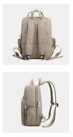 Imagem do Mochila impermeável de nylon para homens e mulheres, mochila leve para laptop,