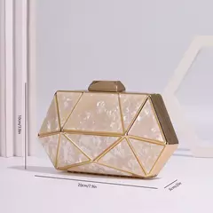 Saco De Noite De Diamante De Metal Acrílico Para Mulheres, Bolsa De Ombro De Corrente, Bolsa Crossbody, Bolsa De Designer De Luxo, Embreagem De Festa, Sacos De Jantar, Novo