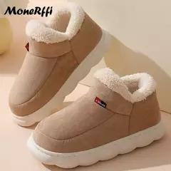 Botas de neve impermeáveis para homens, sapatos de pele quente, botas unissex, calçados masculinos, sapatos de trabalho plus size, inverno - comprar online