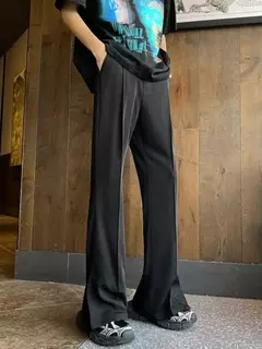Calças largas retas para homens, terno masculino, calça preta, spandex clássico, desgaste do trabalho, roupas de alfaiataria, oferta chinesa