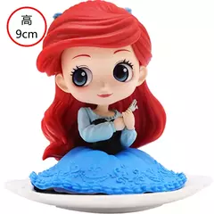 Novo bandai disney a pequena sereia anime qposket personagens ariel glitter linha figura de ação modelo colecionável brinquedos aniversário - loja online